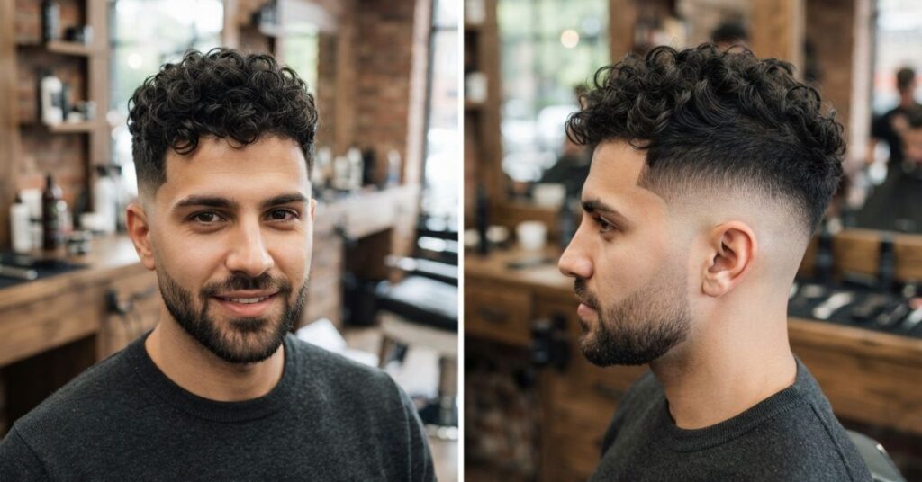 High Fade Curly Hair