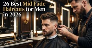 26 Best Mid Fade Haircuts for Men in 2026.