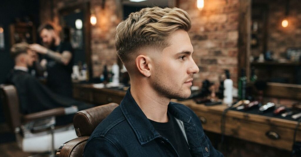 Blonde Mid Taper Fade Styles