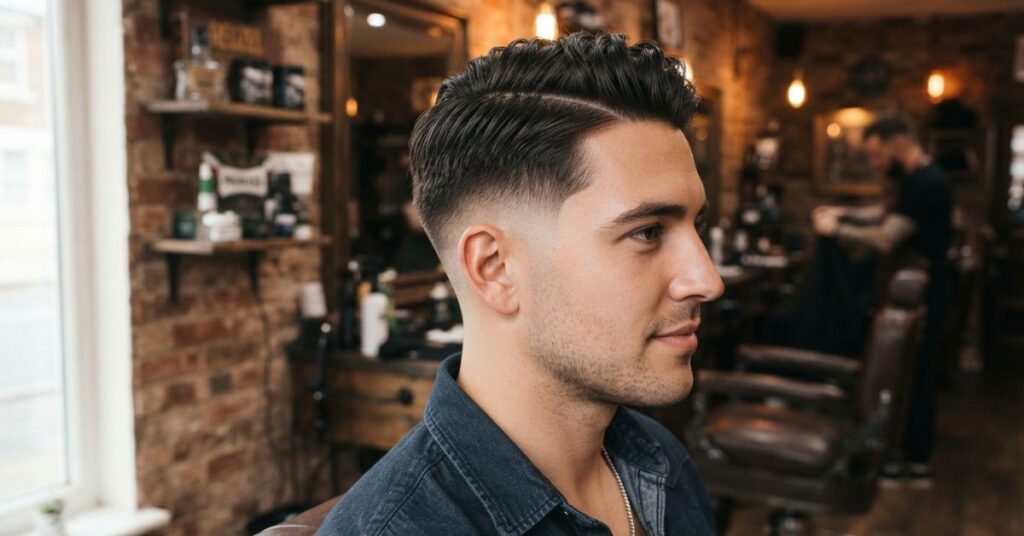 Classic Mid Taper Comb Over