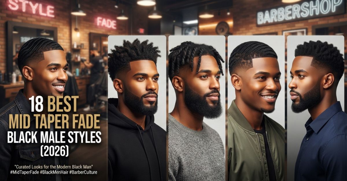 Mid Taper Fade Black Male