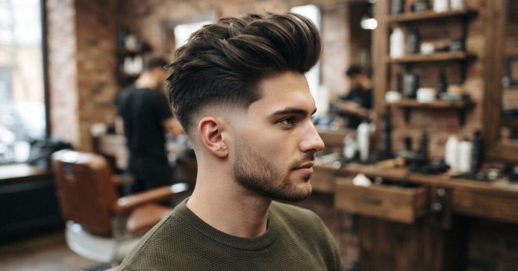 Mid Taper Fade Straight Hair: Blowout & Volume Styles