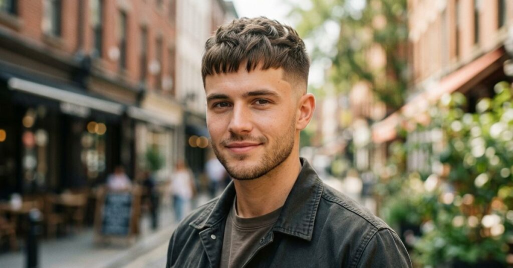Modern Caesar with Low Fade